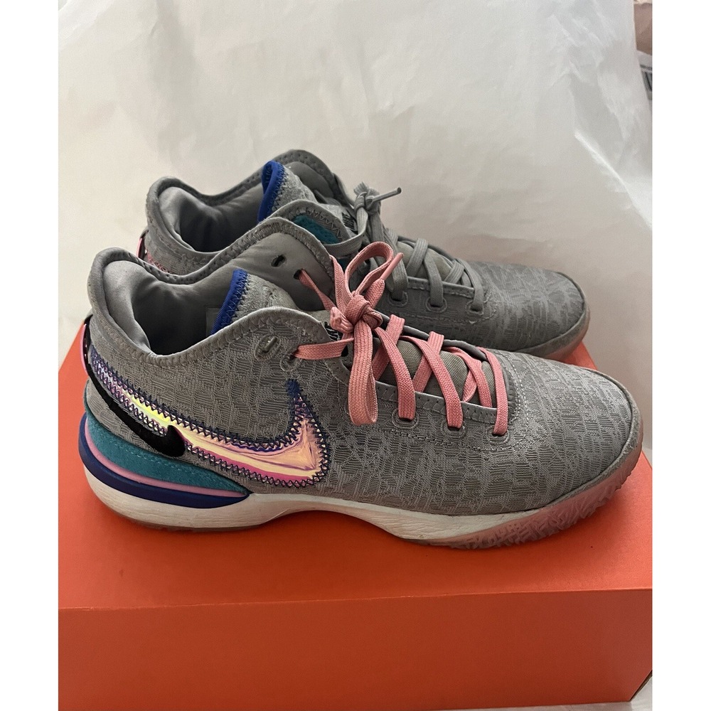 Nike LeBron 20 Time Machine Barely Green Grey Pink DR8784-002 Mens Size 9